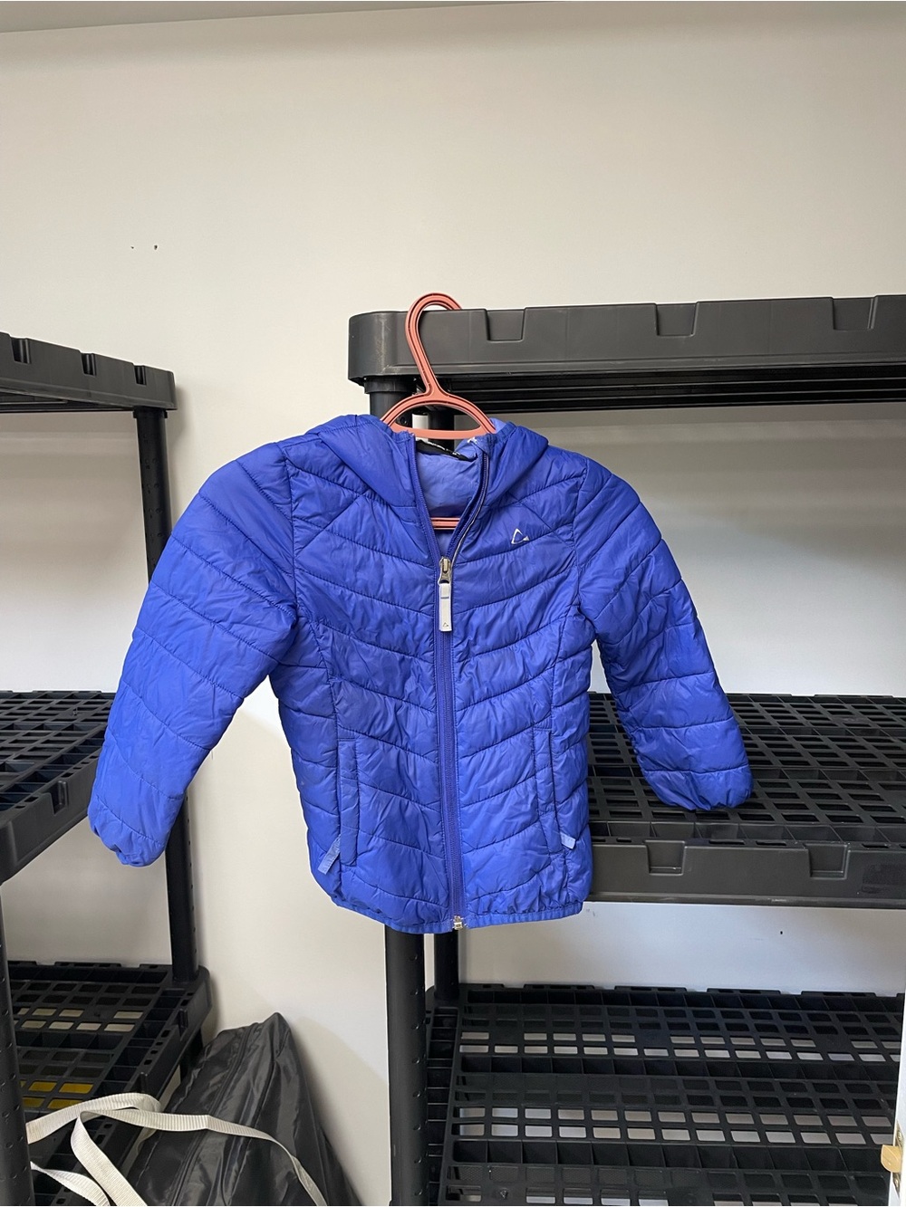 Paradox Royal Blue Quilted Hooded Jacket